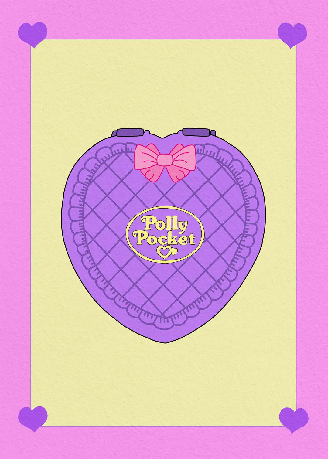 Affiche rétro 2000s Polly Pocket Emily in home