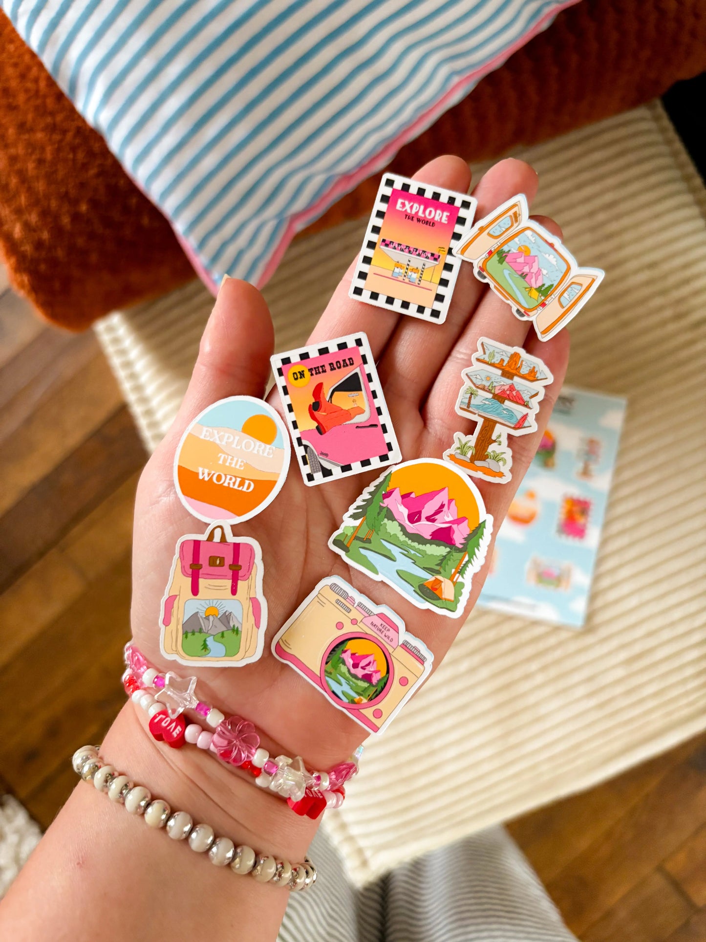 Planche Stickers voyage Emily in home