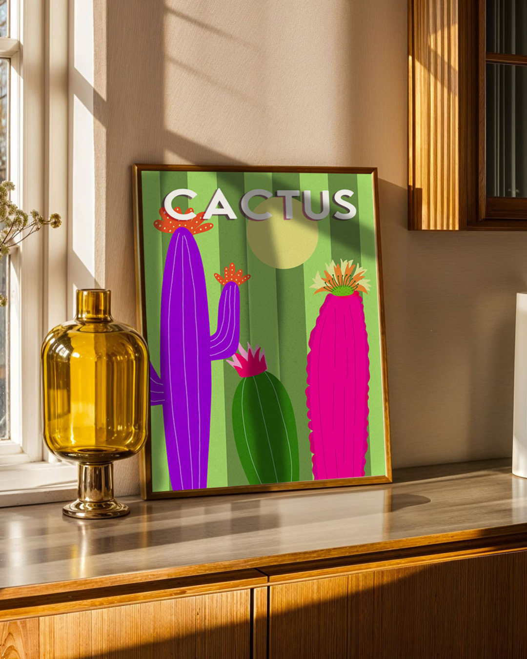 Affiche murale cactus