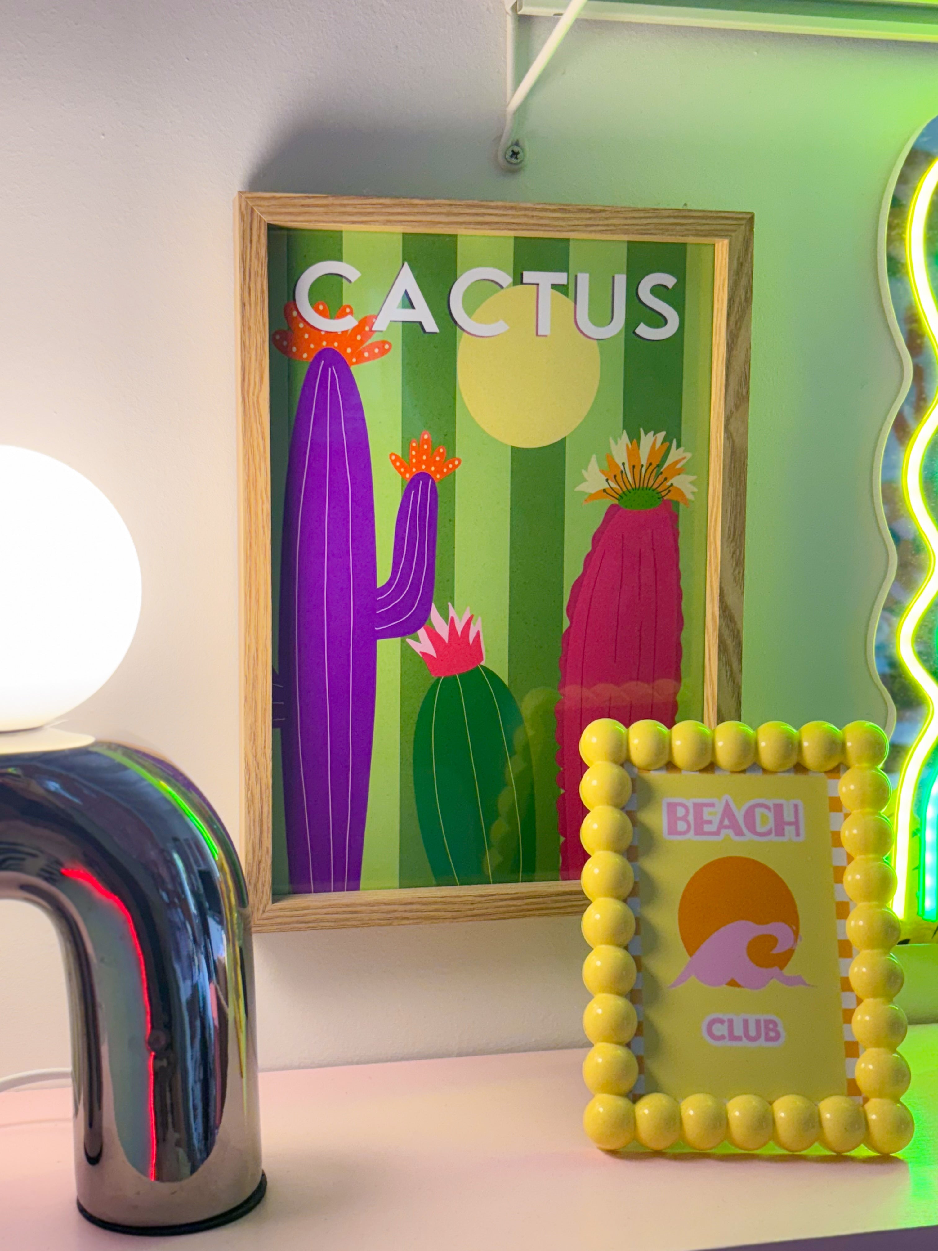 Affiche murale cactus