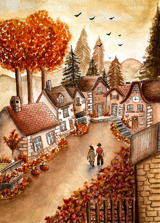 Affiche automne balade automnale Emily in home