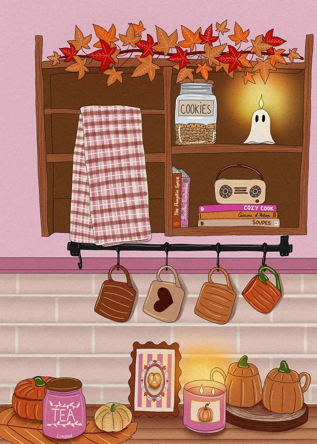 Affiche cuisine cozy Emily in home