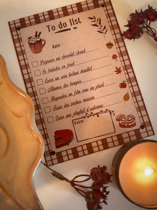 Affiche to do list Emily in home