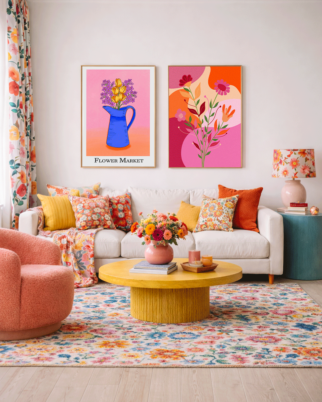 Affiche florale