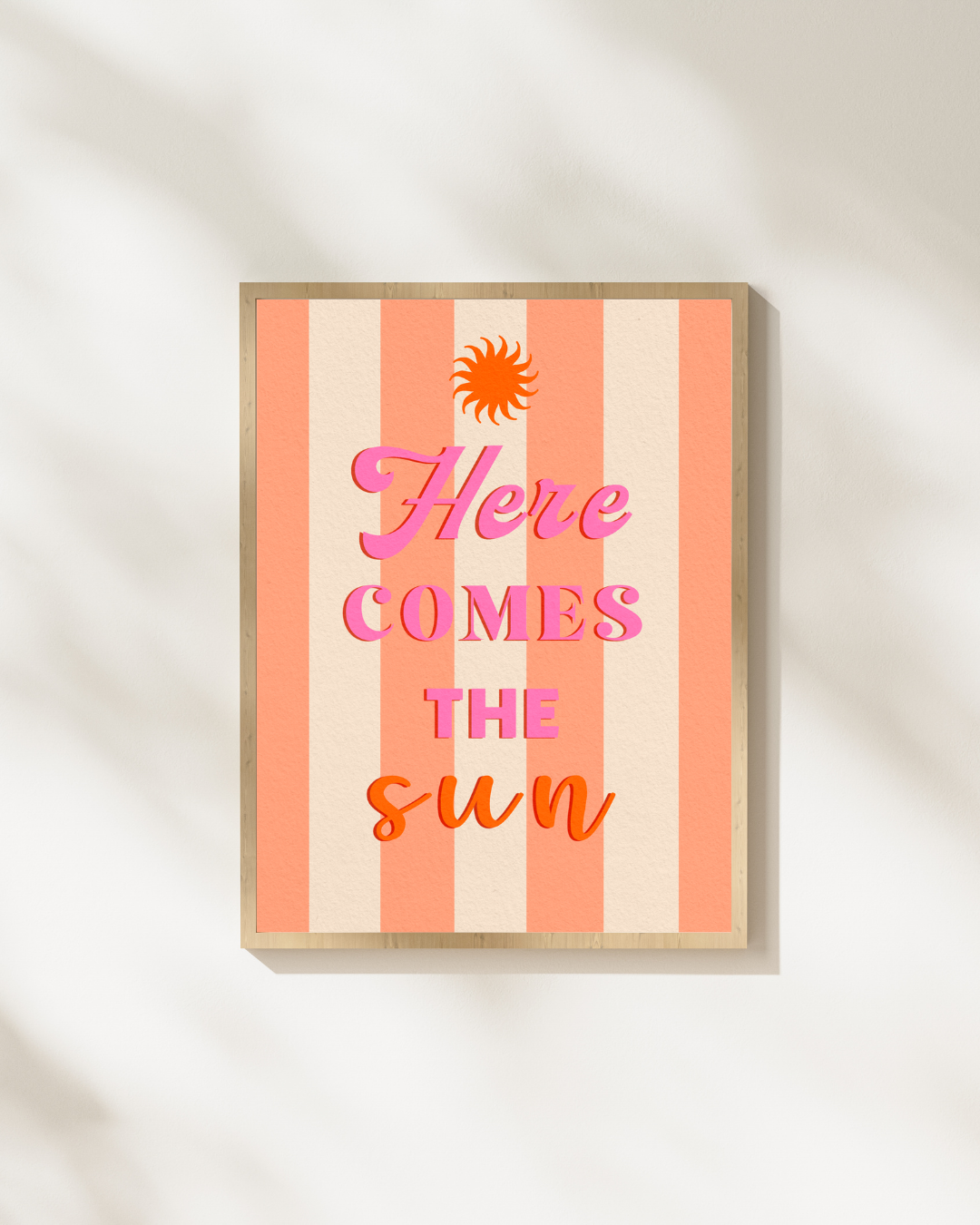 Affiche murale Here comes the sun
