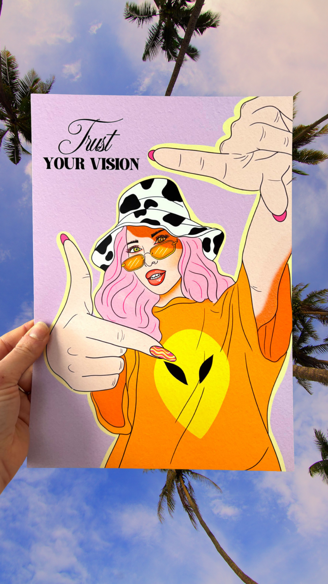 Affiche murale trust your vision