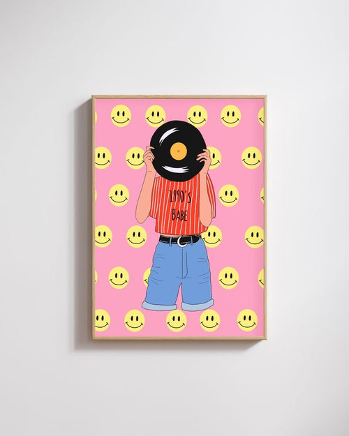 Affiche 90s baby - Emily in home
