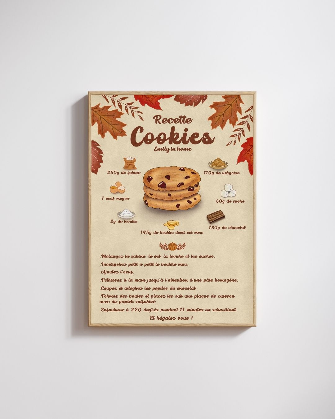 Recette cookies - Emily in home