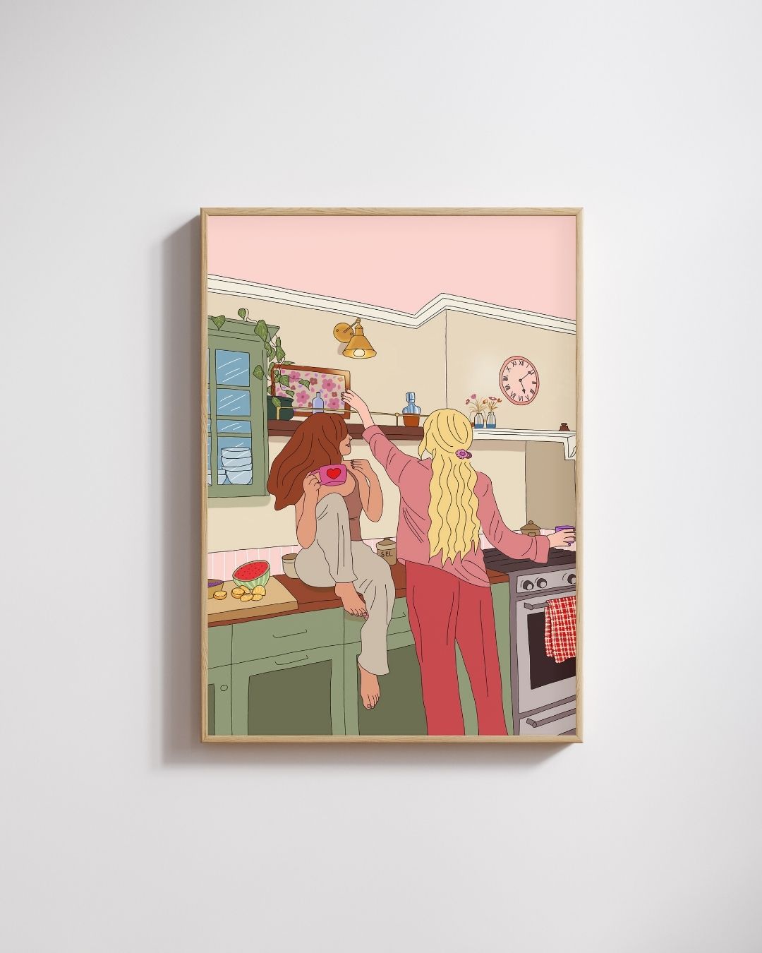 illustration cosy copines cuisine - Emily in home