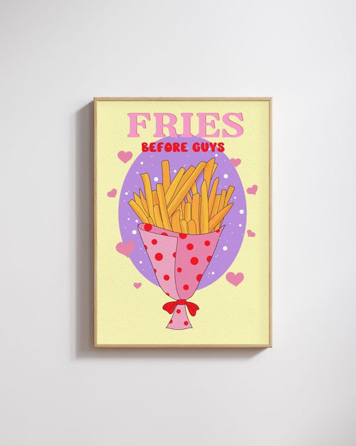 affiche colorée frites - Emily in home