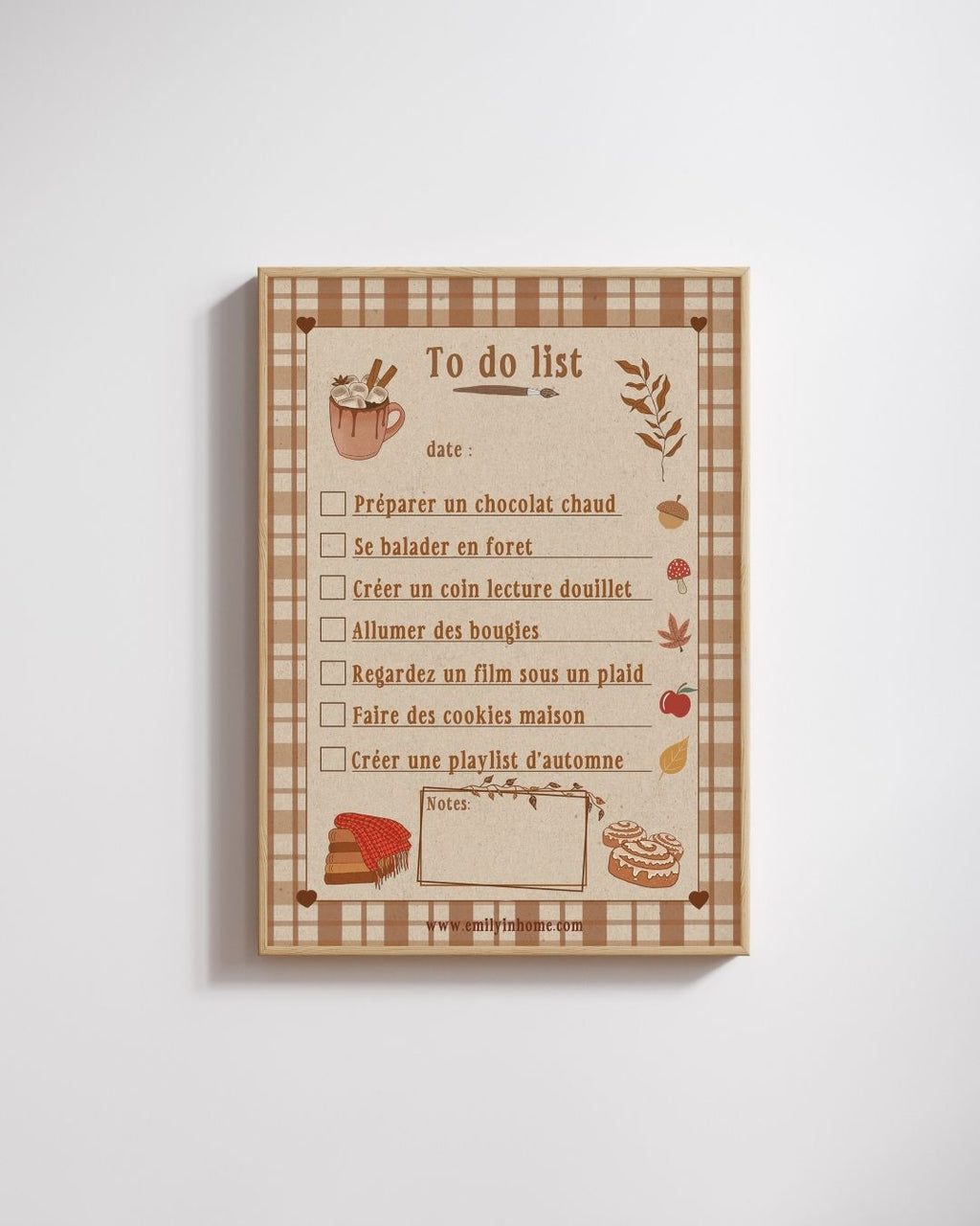 Affiche to do list - Emily in home