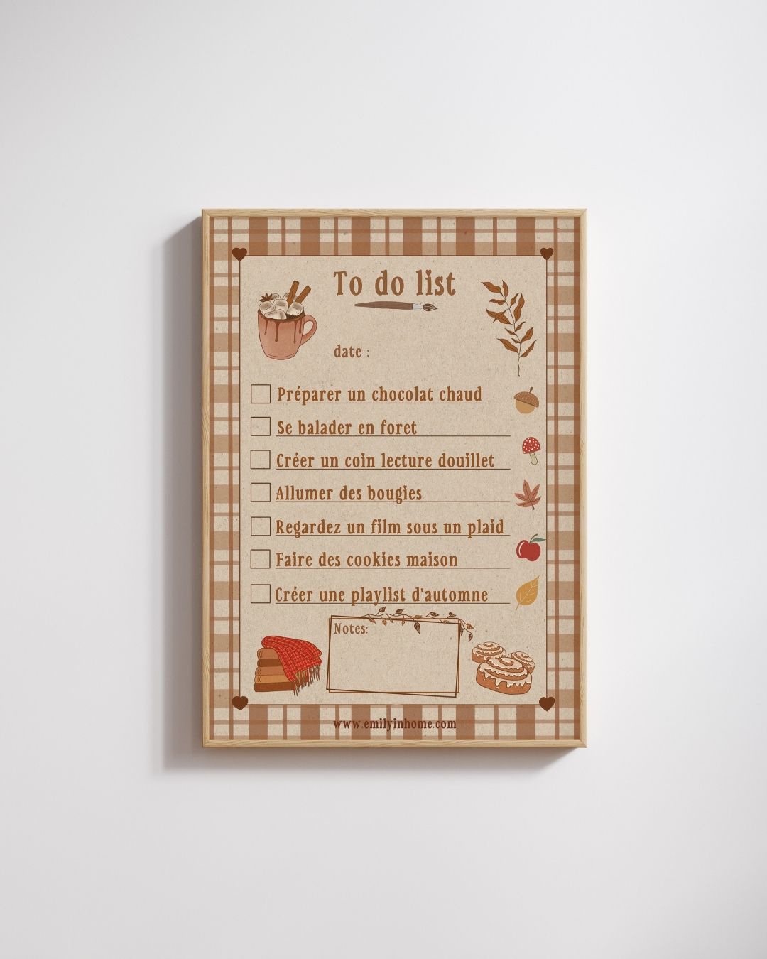 Affiche to do list - Emily in home