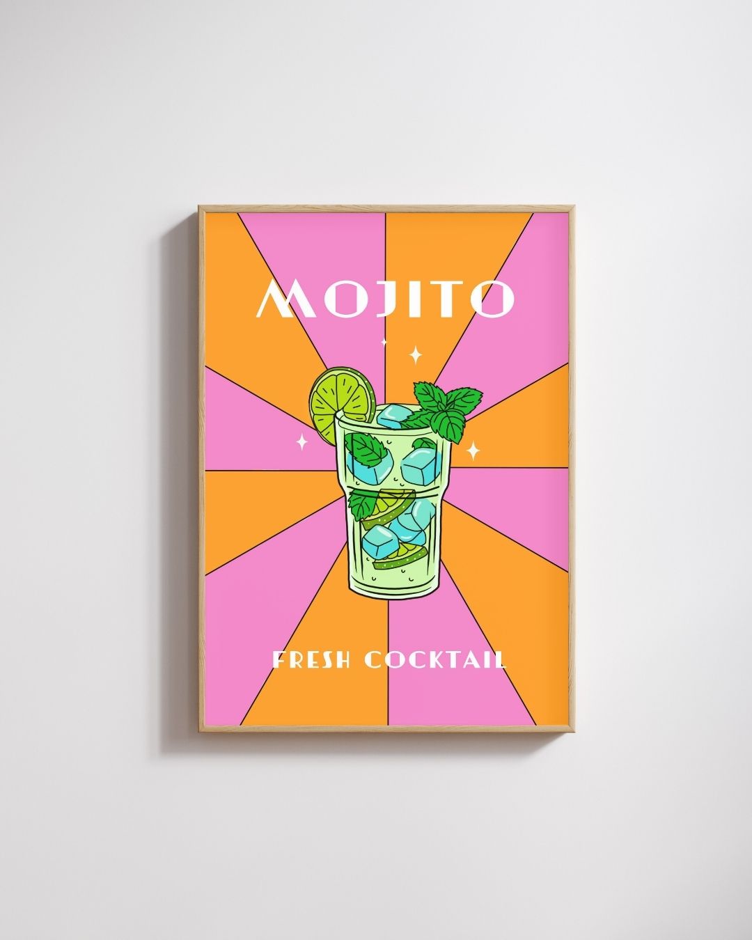 Illustration pop et colorée Mojito - Emily in home