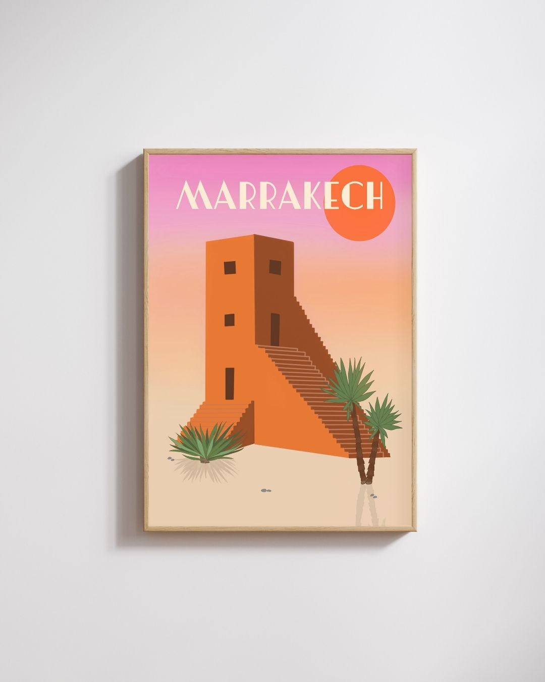 Illustration colorée Marrakech - Emily in home