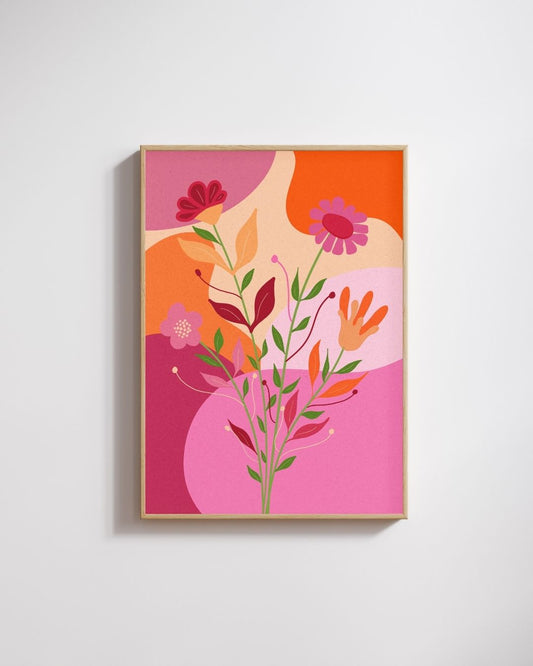 Affiche florale