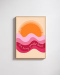 Affiche slow living peaceful heart - Emily in home