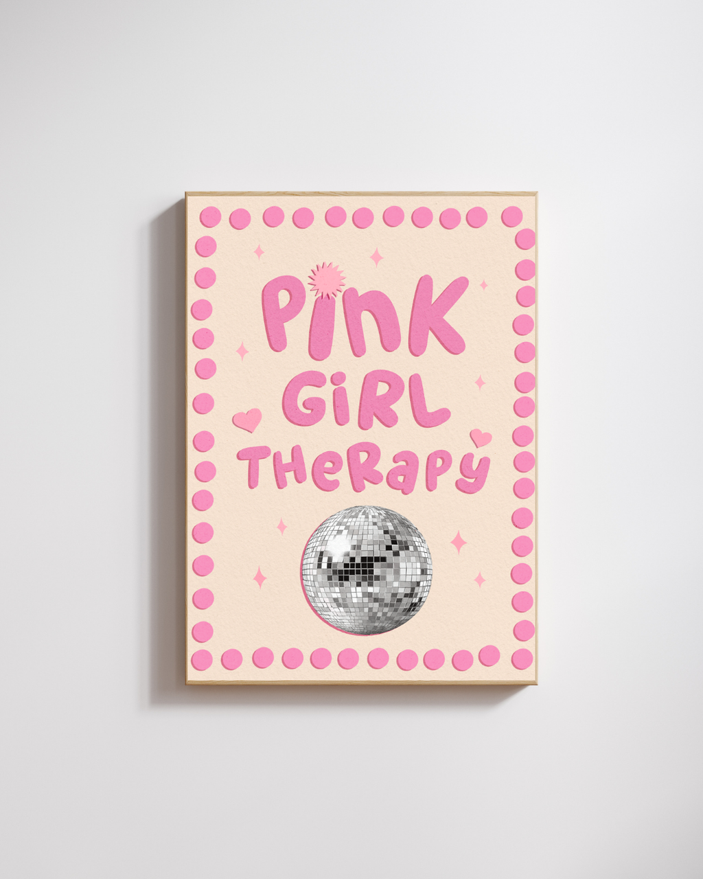 Affiche murale Pink girl Therapy