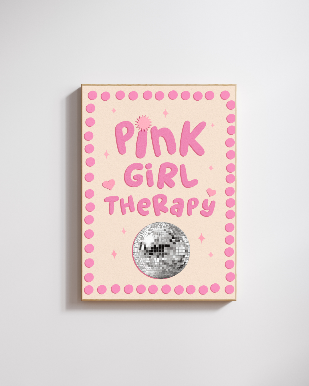 Affiche murale Pink girl Therapy