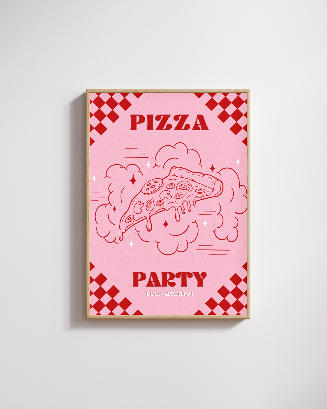 Affiche pizza - Emily in home