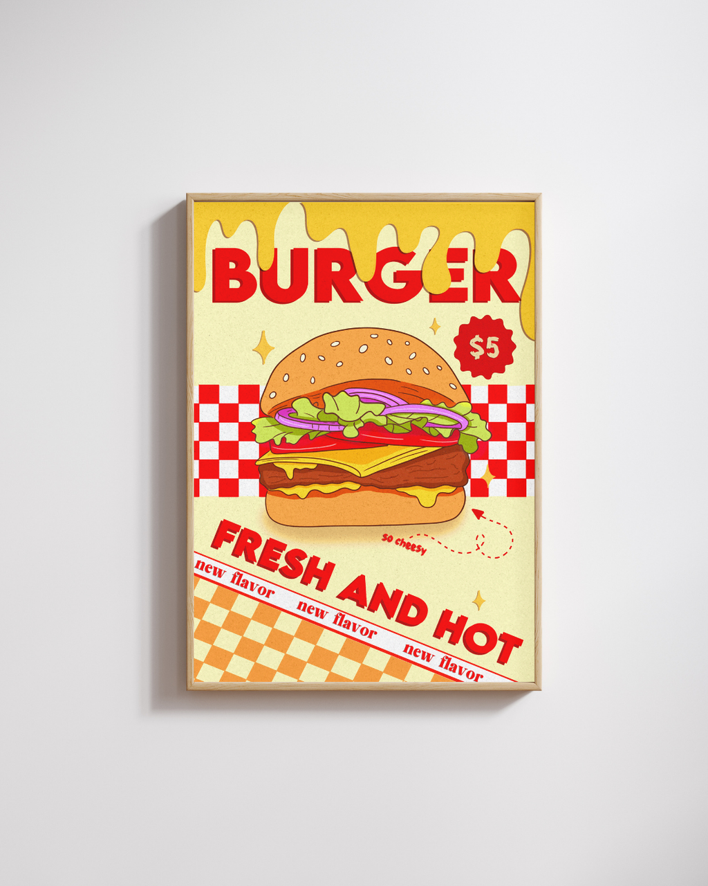 Affiche burger - Emily in home