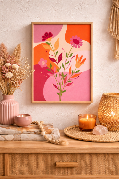 Affiche florale