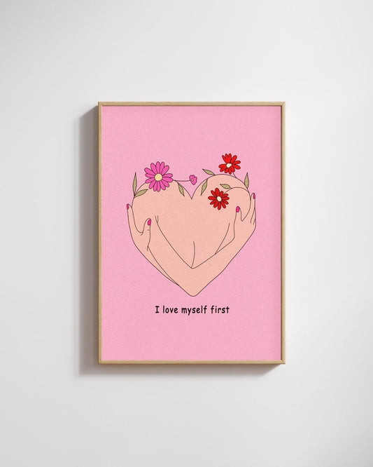 Affiche Ilove myself first - Emily in home