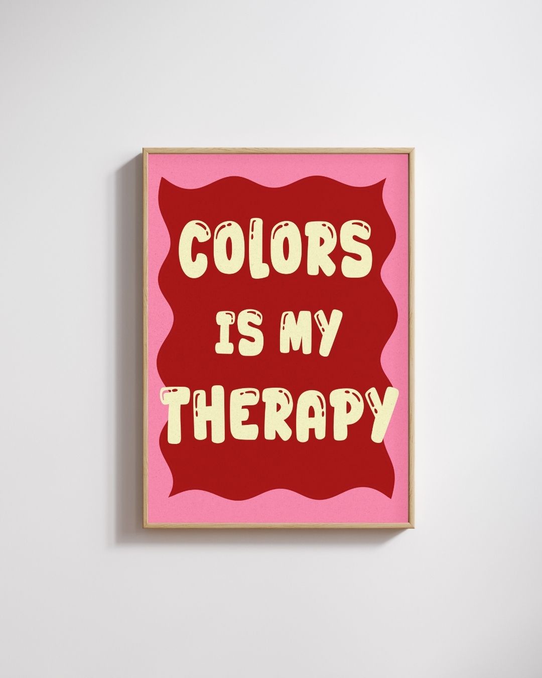 Affiche colors is my therapy - Emily in home