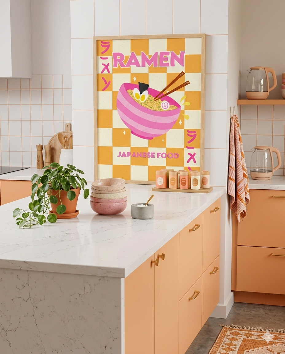 Affiche ramen - Emily in home