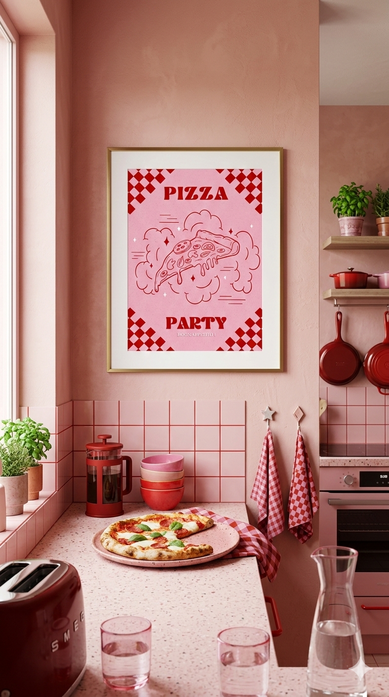 Affiche pizza - Emily in home