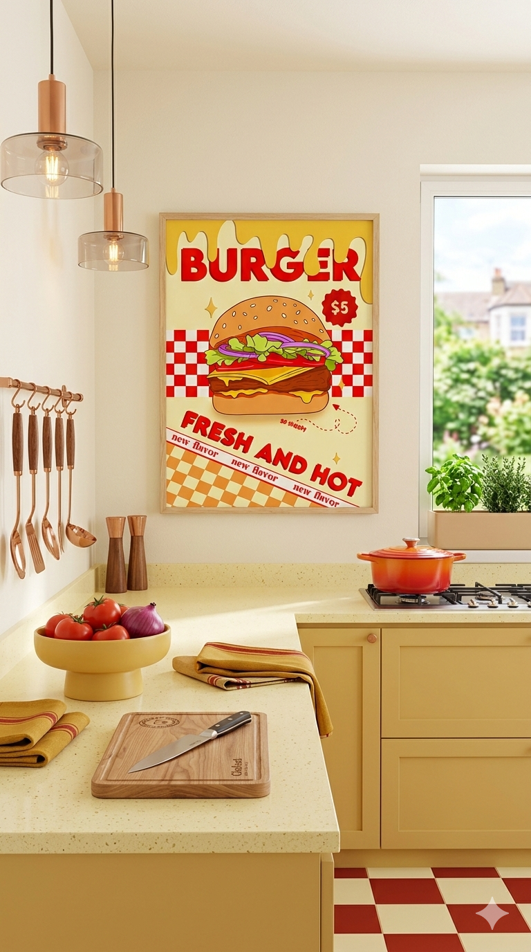 Affiche burger - Emily in home