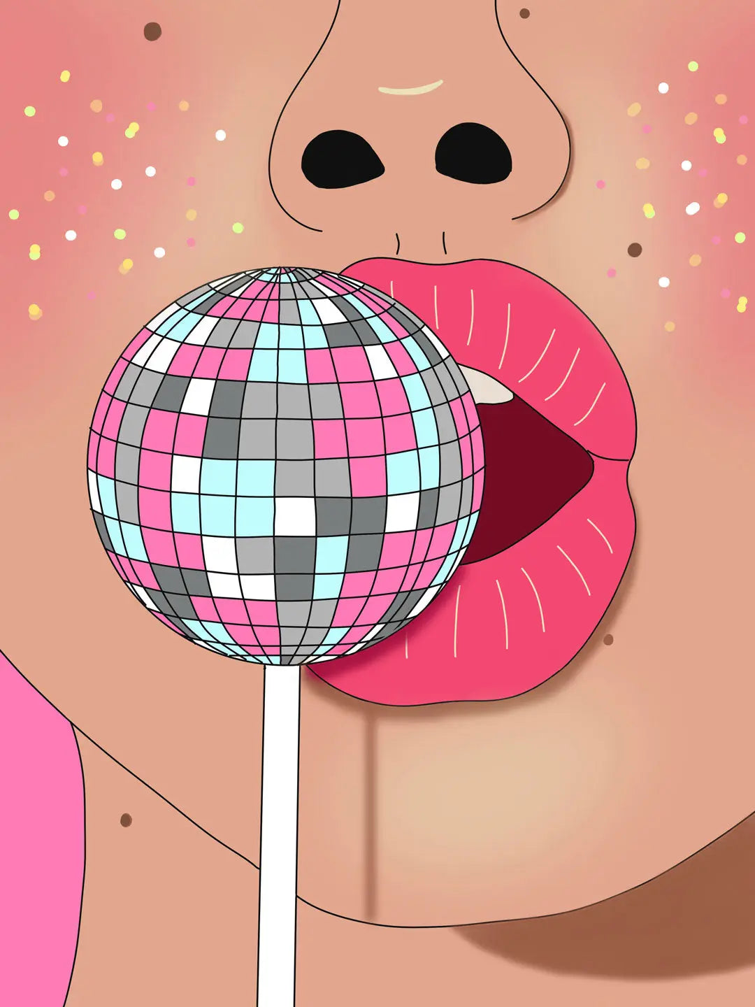 Lips Emily in home
