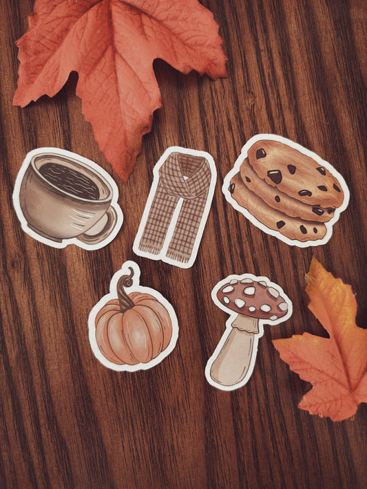 Lot de 5 Stickers Cozy Emily in home