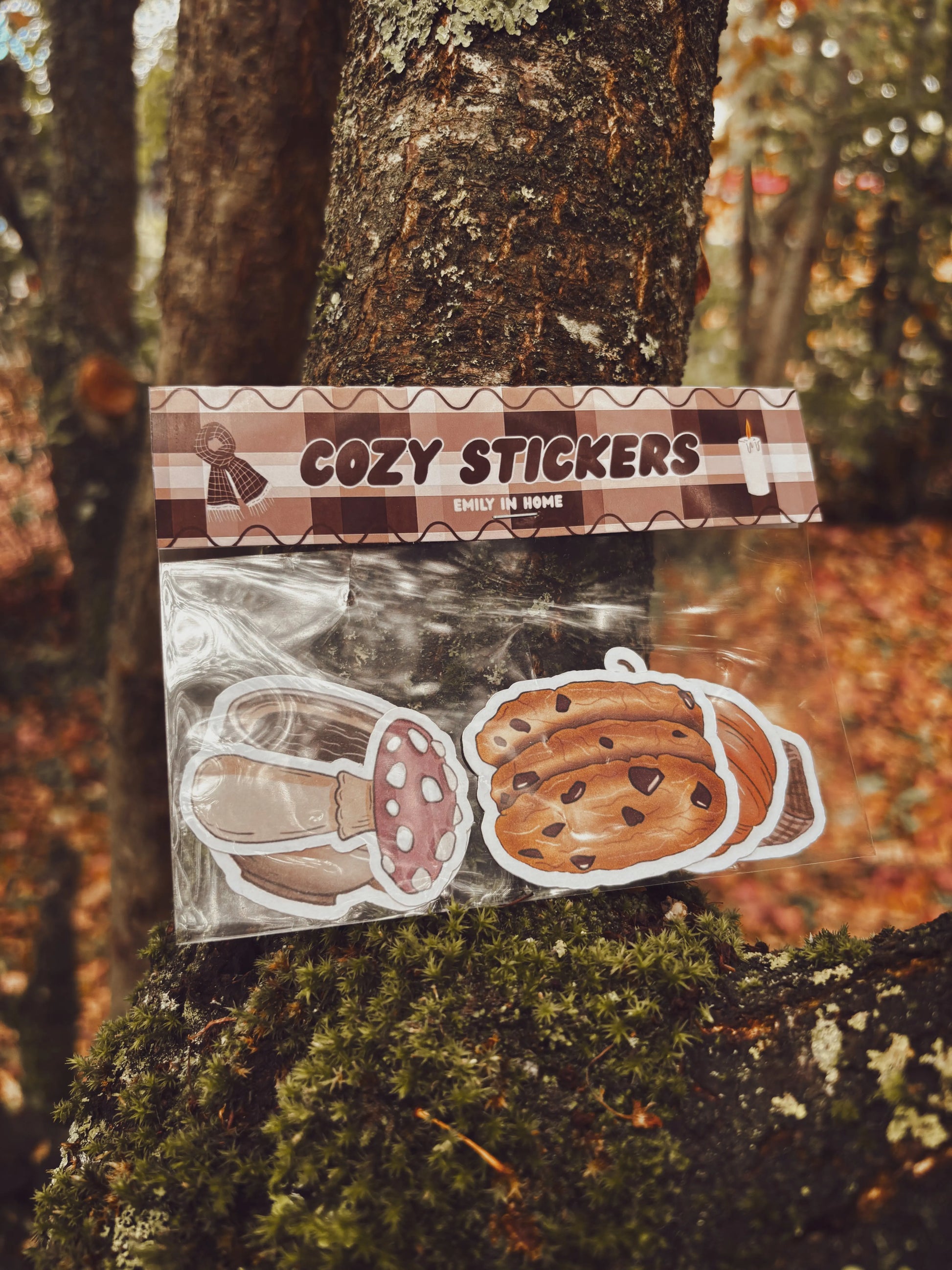 Lot de 5 Stickers Cozy Emily in home