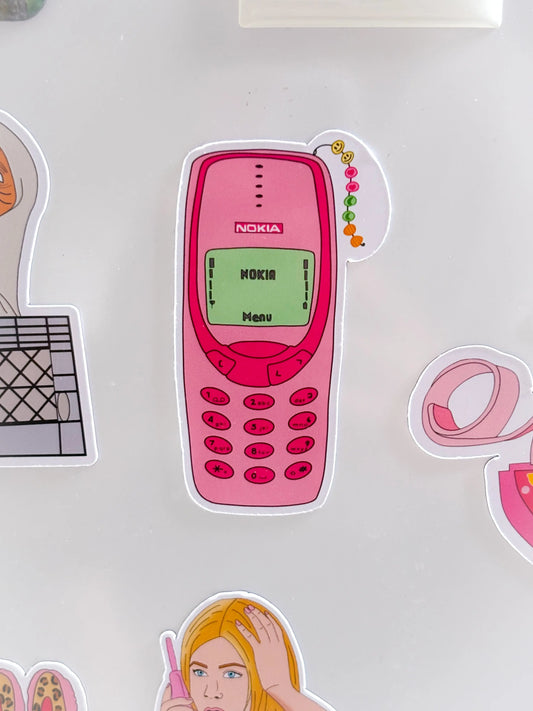 Magnet rétro 2000s nokia 3310 rose Emily in home
