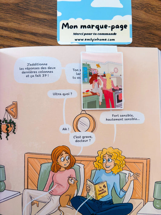 Marque page magnétique entre copines Emily in home