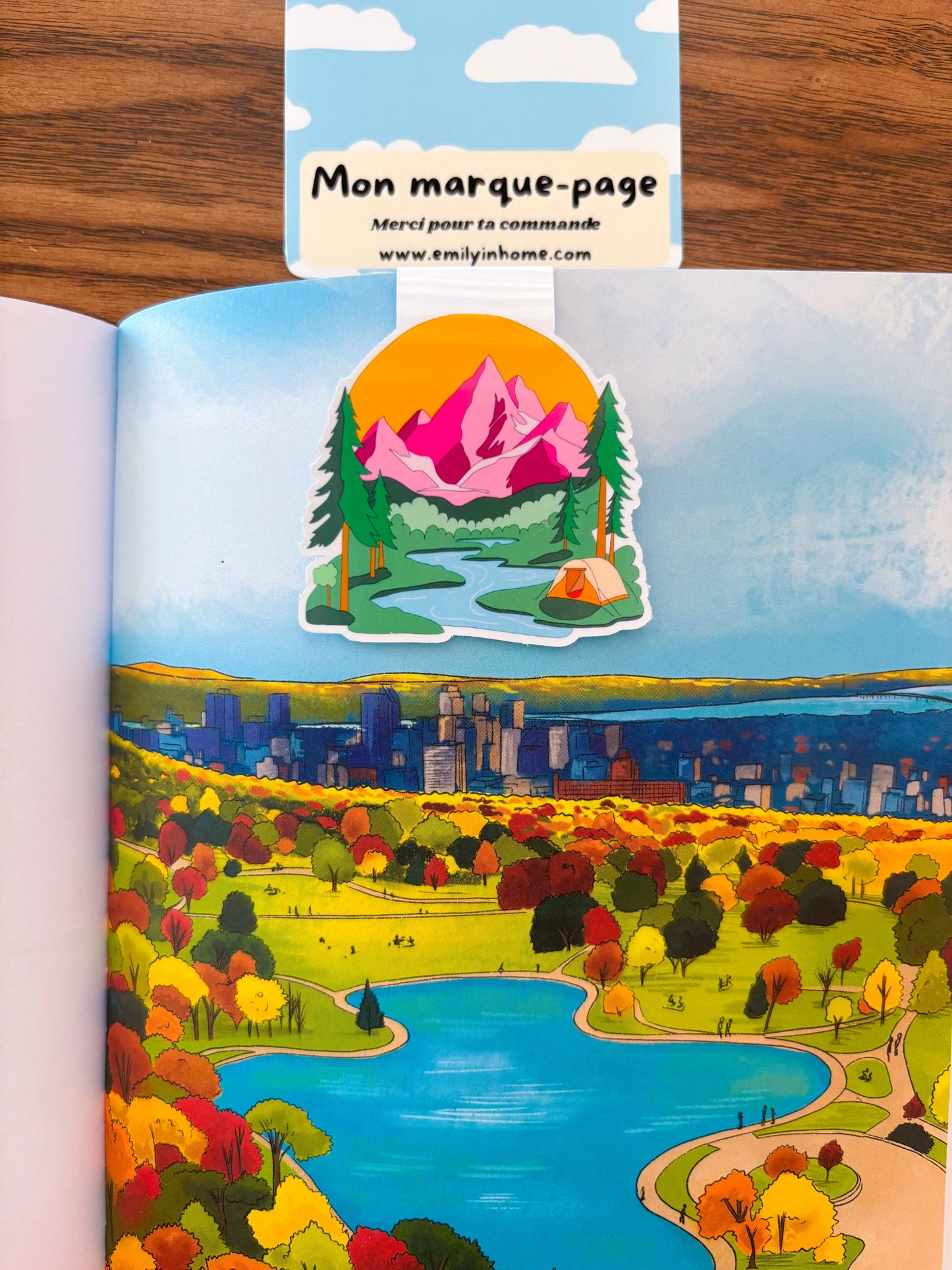 Marque page magnétique voyage Emily in home