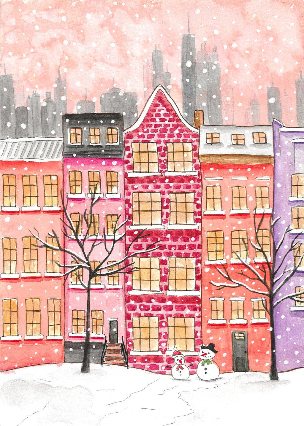New York sous la neige - Emily in home