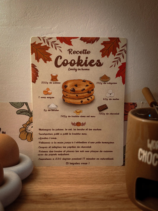 Recette cookies Emily in home