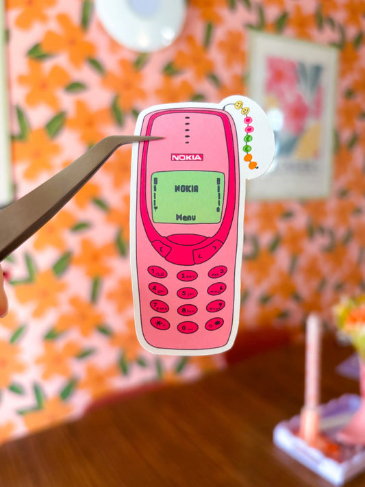 Stickers Nokia 3310 rose Emily in home