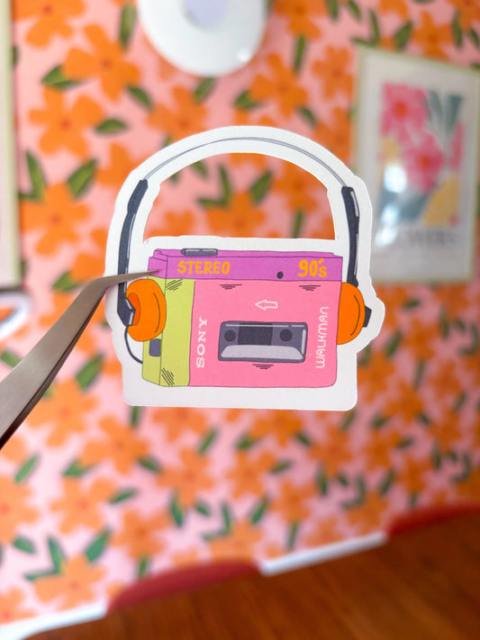 Stickers walkman Emily in home