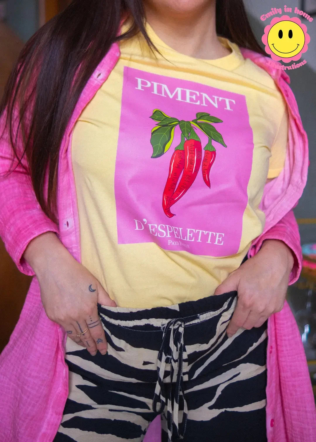 T Shirt Piment d’espelette Emily in home