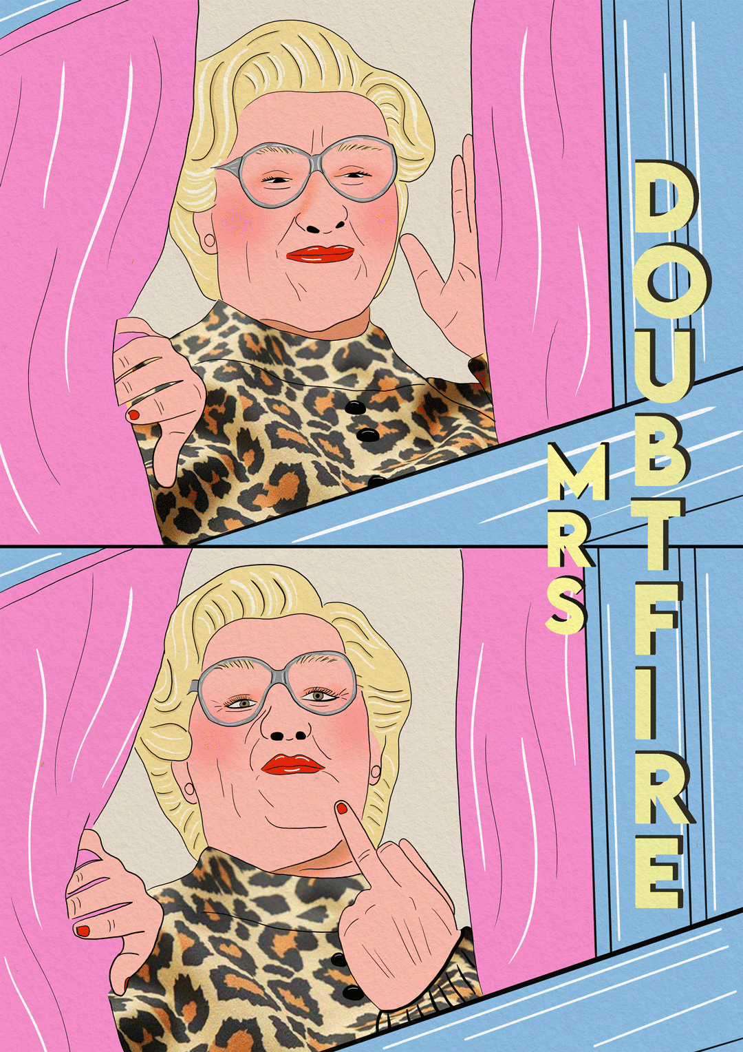 Affiche Madame Doubtfire - Emily in home