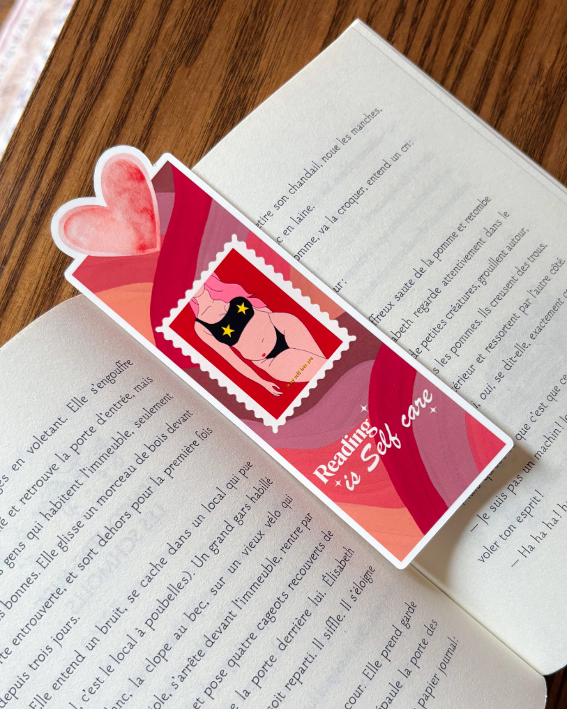 Marque page colorée love self