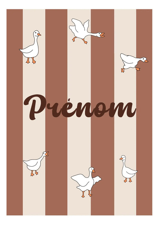 Illustration enfant a personnaliser Emily in home