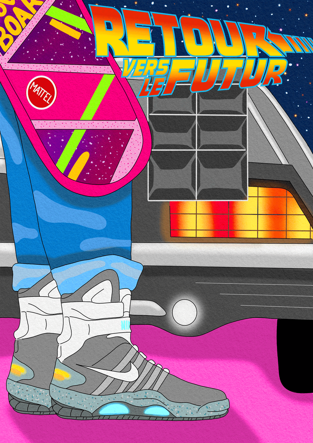 Affiche Retour vers le futur - Emily in home