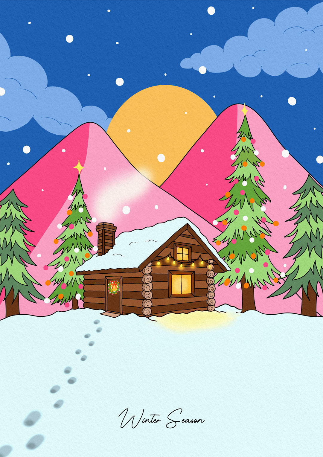 Affiche Winter season - Emily in home